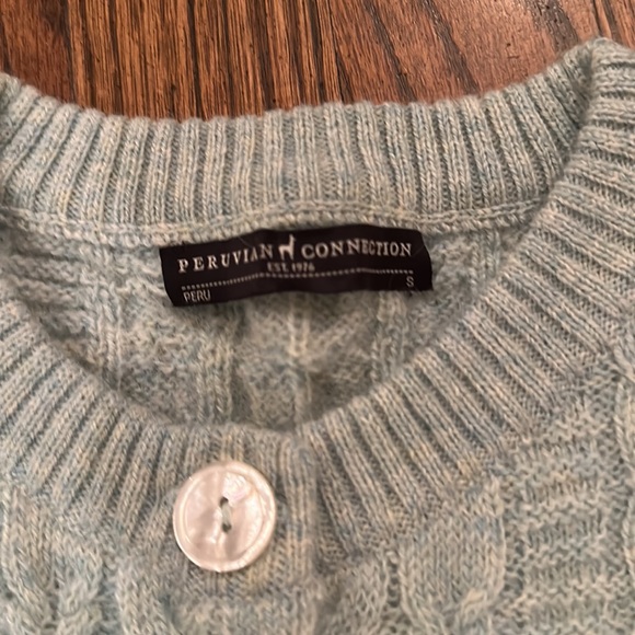 Peruvian Connection Cropped Cableknit Sweater - Picture 2 of 9